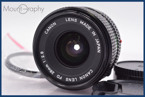 ★極上美品★ キヤノン Canon NEW FD 28mm F2.8 前後キャップ&レンズフィルター付 ★完動★同梱可 #am1046