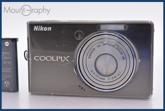 ★極上美品★ ニコン Nikon COOLPIX S510 3x バッテリー付属 ★完動★同梱可 #am1060