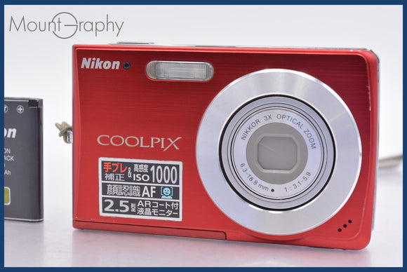 ★極上美品★ ニコン Nikon COOLPIX S200 3x バッテリー付属 ★完動★同梱可 #am1074