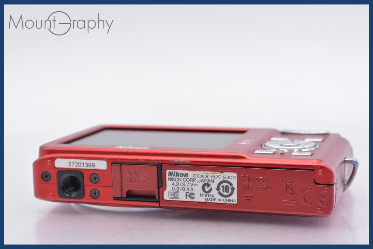 ☆極上美品☆ ニコン Nikon COOLPIX S200 3x バッテリー付属 同梱可