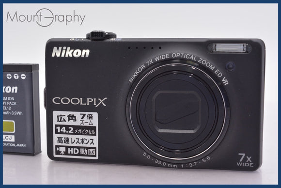 ★極上美品★ ニコン Nikon COOLPIX S6000 7x バッテリー付属 同梱可 #am1089