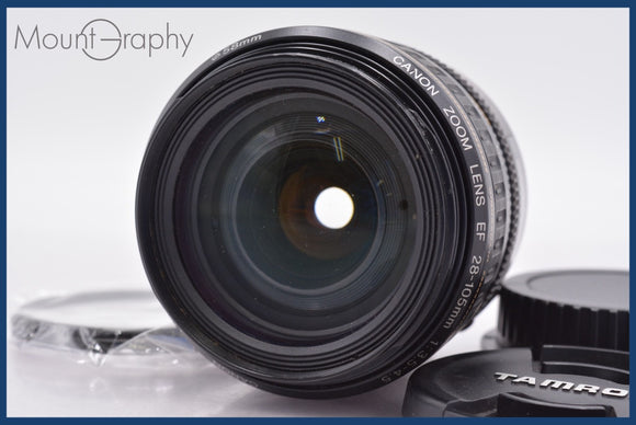 ★極上美品★ キヤノン Canon EF 28-105mm F3.5-4.5 USM 前後キャップ&レンズフィルター付 ★完動★同梱可 #am1312
