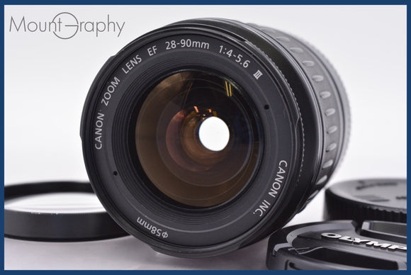 ★ジャンク特価★ キヤノン Canon EF 28-90mm F4-5.6 III 前後キャップ&レンズフィルター付 同梱可 #am1334