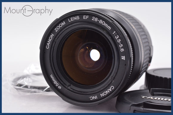 ★極上美品★ キヤノン Canon EF 28-80mm F3.5-5.6 IV USM 前後キャップ&レンズフィルター付 ★完動★同梱可 #am1341