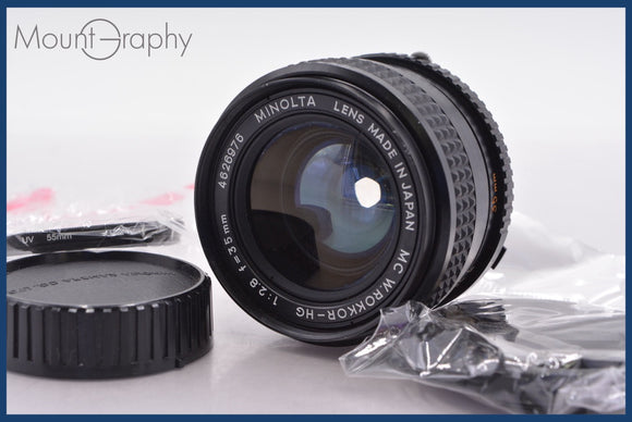 ★特別特価★ ミノルタ MINOLTA MC W.ROKKOR-HG 35mm F2.8 前後キャップ&レンズフィルター付 同梱可 #am1493
