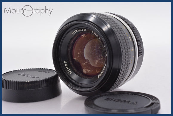 ★特別特価★ ニコン Nikon NIKKOR 50mm F1.4 非Ai 前後キャップ&レンズフィルター付 同梱可 #am1508