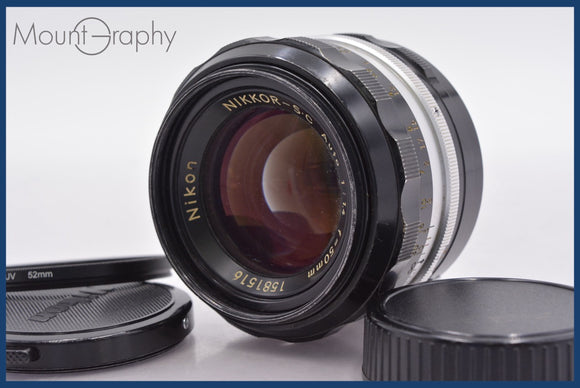 ★良品★ ニコン Nikon NIKKOR-S.C Auto 50mm F1.4 非Ai 前後キャップ&レンズフィルター付 同梱可 #am1511