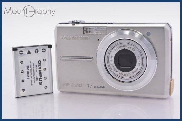★極上美品★ オリンパス OLYMPUS FE-220 3x バッテリー付属 ★完動★同梱可 #am1527
