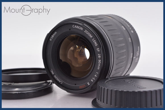 ★極上美品★ キヤノン Canon EF 28-90mm F4-5.6 II USM 前後キャップ&レンズフィルター付 ★完動★同梱可 #am1569