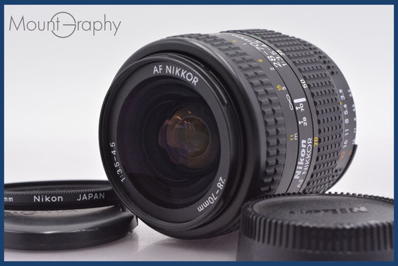 ★実用美品★ ニコン Nikon AF NIKKOR 28-70mm F3.5-4.5 前後キャップ&レンズフィルター付 同梱可 #am1570