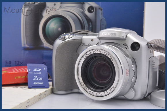 ★ジャンク特価★ キヤノン Canon PowerShot S2 IS 12x 元箱、メモリーカード付属 同梱可 #am1604