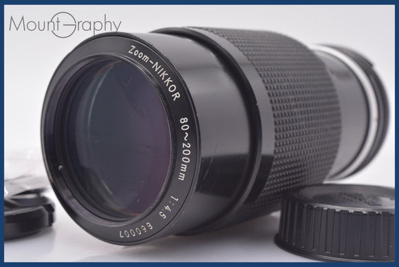 ★極上美品★ ニコン Nikon Zoom-NIKKOR 80-200mm F4.5 Ai 前後キャップ&レンズフィルター付 ★完動★同梱可 #am1620