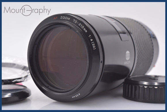 ★極上美品★ ミノルタ MINOLTA AF 70-210mm F4 前後キャップ&レンズフィルター付 ★完動★同梱可 #am1628