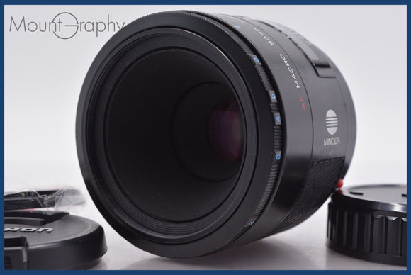 ★極上美品★ ミノルタ MINOLTA AF MACRO 50mm F2.8 前後キャップ&レンズフィルター付 ★完動★同梱可 #am1689