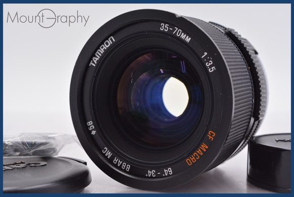 ★良品★ タムロン TAMRON CF MACRO 35-70mm F3.5 BBAR MC 前後キャップ&レンズフィルター付 ペンタックスK用(MF) ★完動★同梱可 #am1690