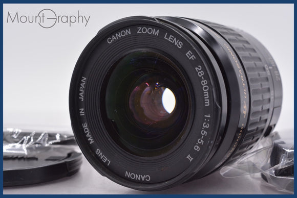★良品★ キヤノン Canon EF 28-80mm F3.5-5.6 II USM 前後キャップ&レンズフィルター付 ★完動★同梱可 #am1701