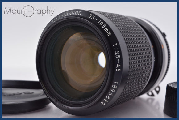 ★極上美品★ ニコン Nikon Zoom-NIKKOR 35-105mm F3.5-4.5 Ai-S 前後キャップ&レンズフィルター付 ★完動★同梱可 #am1703