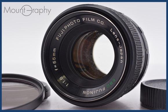 ★良品★ 富士フィルム FUJIFILM EBC FUJINON 55mm F1.8 前後キャップ&レンズフィルター付 M42用 ★完動★同梱可 #am1706