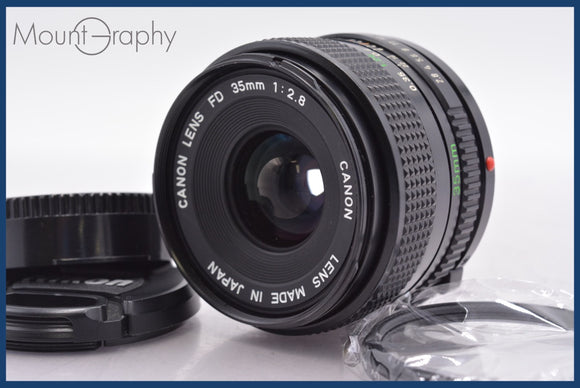 ★良品★ キヤノン Canon NEW FD 35mm F2.8 前後キャップ&レンズフィルター付 ★完動★同梱可 #am1736
