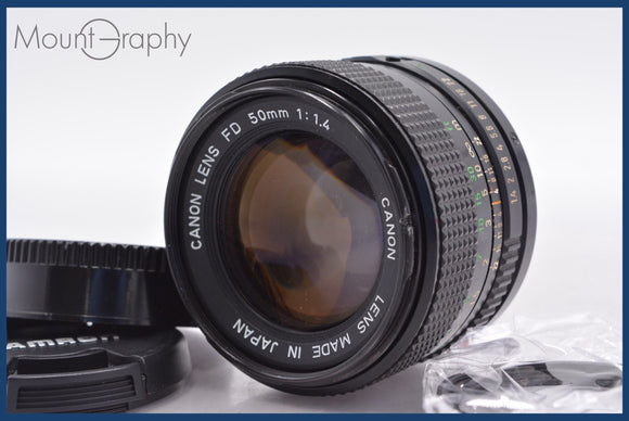 ★極上美品★ キヤノン Canon NEW FD 50mm F1.4 前後キャップ&レンズフィルター付 ★完動★同梱可 #am1743