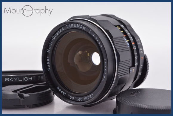 ★極上美品★ ペンタックス PENTAX Super-Multi-Coated TAKUMAR 28mm F3.5 前後キャップ&レンズフィルター付 ★完動★同梱可 #am1758