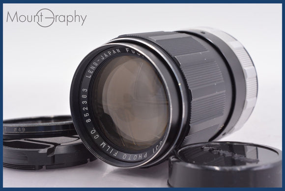 ★極上美品★ 富士フィルム FUJIFILM FUJINON・T 135mm F3.5 前後キャップ&レンズフィルター付 M42用 ★完動★同梱可 #am1761