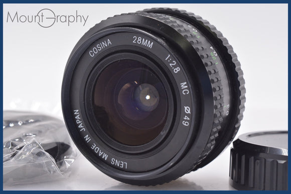 ★極上美品★ コシナ COSINA  28mm F2.8 MC 前後キャップ&レンズフィルター付 ペンタックスK用(MF) 同梱可 #am1767