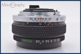 ★極上美品★ オリンパス OLYMPUS OM-SYSTEM G.ZUIKO AUTO-W 35mm F2.8 前キャップ&amp;レンズフィルター付 ★完動★同梱可 #am1769