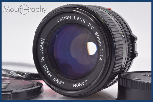 ★極上美品★ キヤノン Canon NEW FD 50mm F1.4 前後キャップ&レンズフィルター付 ★完動★同梱可 #am1777