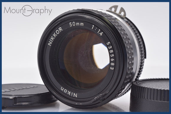 ★特別特価★ ニコン Nikon NIKKOR 50mm F1.4 Ai-S 前後キャップ付 ★完動★同梱可 #am1785