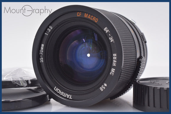 ★良品★ タムロン TAMRON 35-70mm F3.5 CF MACRO BBAR MC 前後キャップ&レンズフィルター付 ペンタックスK用(MF) ★完動★同梱可 #am1788