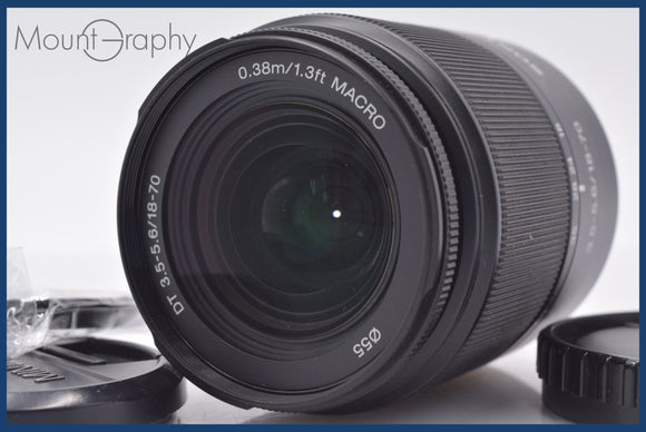 ★極上美品★ ソニー SONY DT 18-70mm F3.5-5.6 MACRO 前後キャップ&レンズフィルター付 ★完動★同梱可 #am1794