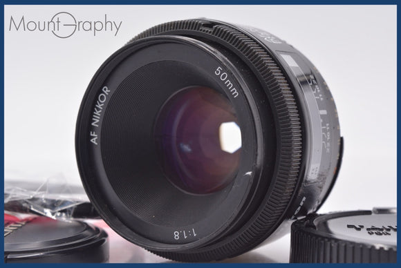 ★特別特価★ ニコン Nikon AF NIKKOR 50mm F1.8 前後キャップ&レンズフィルター付 同梱可 #am1801