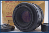 ★極上美品★ シグマ SIGMA AF MACRO 90mm F2.8 MULTI-COATED 前後キャップ、レンズフィルター他 ニコンF用(AF)  #am1813