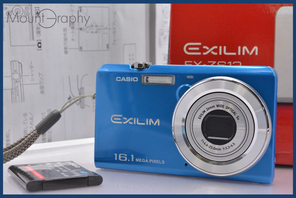 ★極上美品★ カシオ CASIO EXILIM EX-ZS12 5x 元箱、バッテリー、取扱説明書付属 ★完動★同梱無料 #am1830