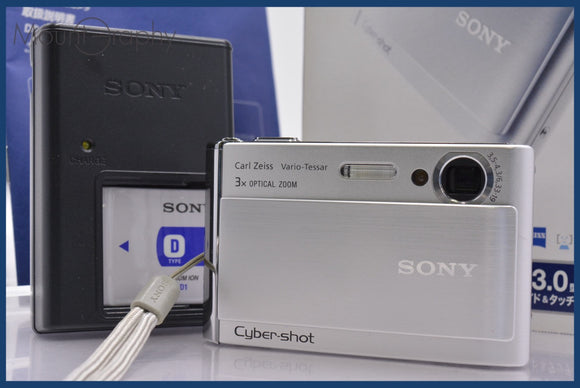 ★極上美品★ ソニー SONY Cyber-shot DSC-T70 3x 元箱、バッテリー、充電器、取扱説明書付属 ★完動★同梱無料 #am1835