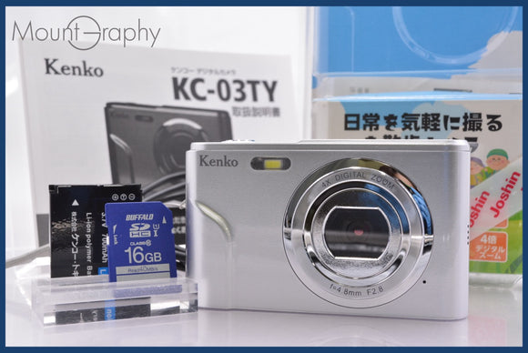 ★極上美品★ ケンコー Kenko KC-03TY 4x 元箱、バッテリー、メモリーカード、取扱説明書付属 ★完動★同梱無料 #am1838
