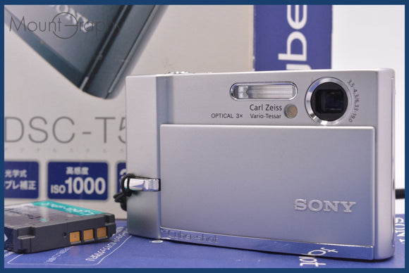 ★良品★ ソニー SONY Cyber-shot DSC-T50 3x 元箱、バッテリー、取扱説明書付属 同梱無料 #am1882