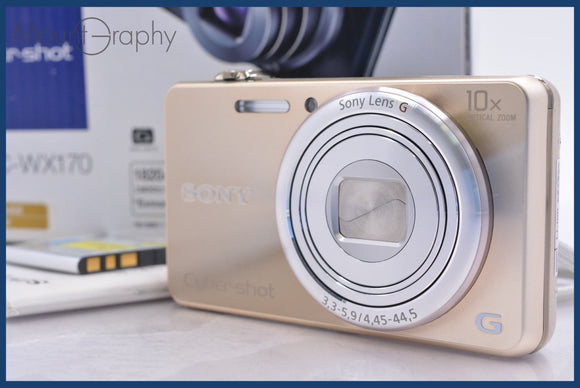 ★極上美品★ ソニー SONY Cyber-shot DSC-WX170 10x 元箱、バッテリー、取扱説明書付属 ★完動★同梱無料 #am1891