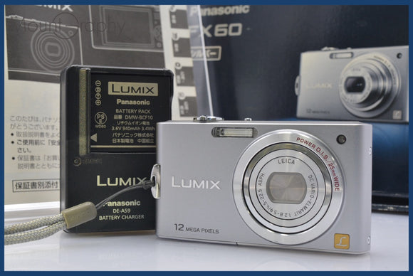 ★極上美品★ パナソニック Panasonic LUMIX DMC-FX60 元箱、バッテリー、充電器、メモリーカード、取扱説明書付属 同梱無料 #am1894