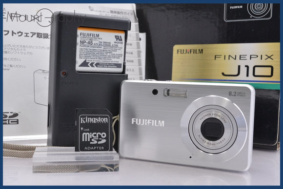 ★極上美品★ 富士フィルム FUJIFILM FinePix J10 3x 元箱、バッテリー、充電器、メモリーカード、取扱説明書付属 ★完動★ #am1998