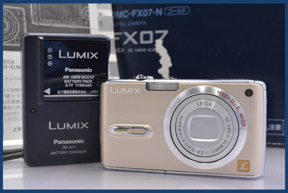 ★極上美品★ パナソニック Panasonic LUMIX DMC-FX07 元箱、バッテリー、充電器,取扱説明書付属 同梱無料 #am2004