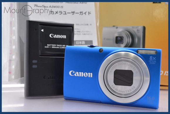 ★極上美品★ キヤノン Canon PowerShot A4000 IS 8x 元箱、バッテリー、充電器付属 ★完動★同梱無料 #am2007