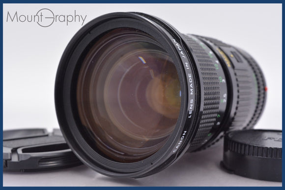 ★実用美品★ キヤノン Canon NEW FD 35-105mm F3.5 前後キャップ&レンズフィルター付 ★完動★同梱無料 #am2023