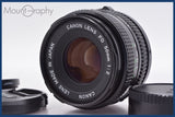 ★極上美品★ キヤノン Canon NEW FD 50mm F2 前後キャップ&レンズフィルター付 ★完動★同梱無料 #am2024