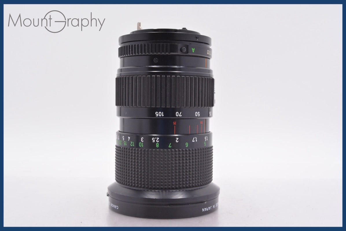 ☆良品☆ キヤノン Canon NEW FD 35-105mm F3.5 前後キャップ&レンズ