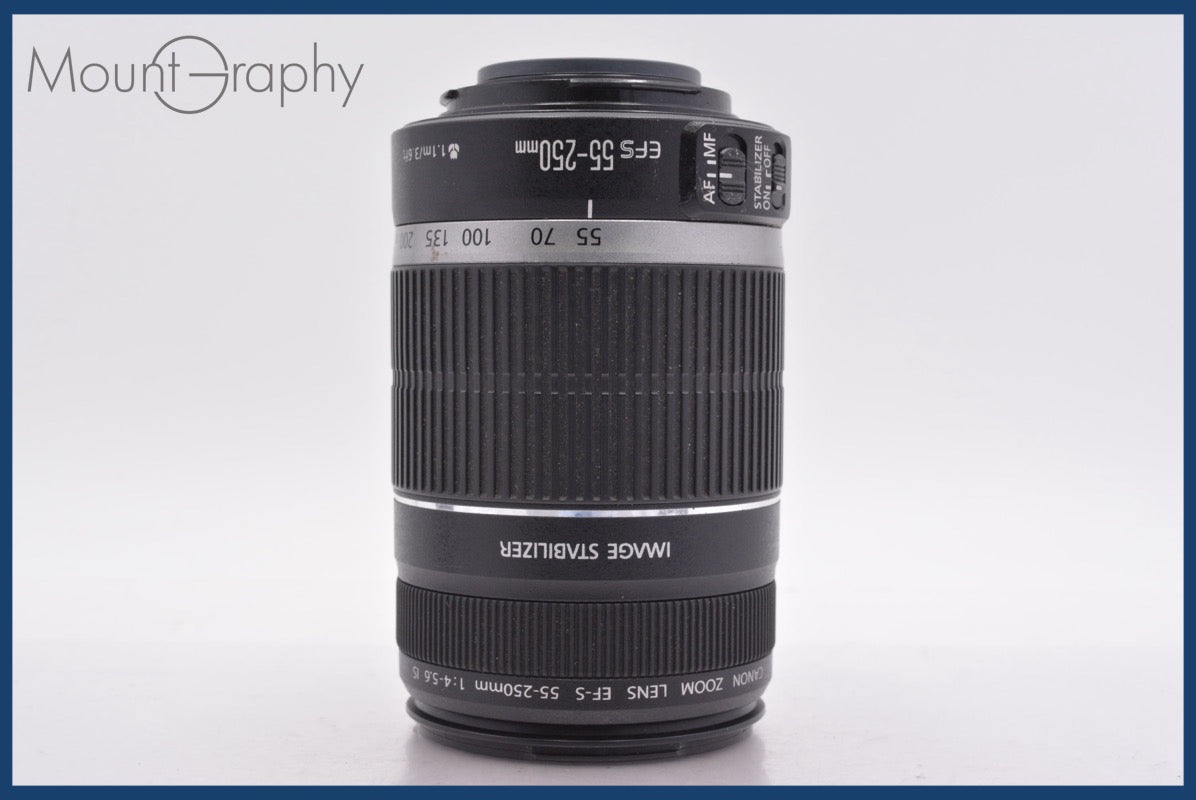☆極上美品☆ キヤノン Canon EF-S 55-250mm F4-5.6 前後キャップ&