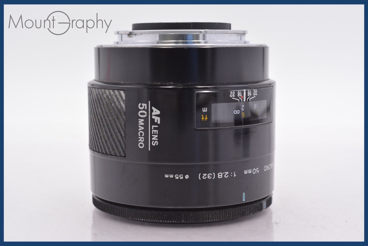 ★極上美品★ ミノルタ MINOLTA AF MACRO 50mm F2.8 前後キャップ付 ★完動★同梱無料 #am2155 ☆極上美品☆ ミノルタ MINOLTA AF MACRO 50mm F2.8 前後キャップ