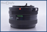 【動作保証】 キヤノン Canon NEW FD 50mm F2 前後キャップ&amp;レンズフィルター付 同梱無料 #am3783