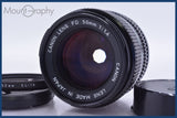 【動作保証】 キヤノン Canon NEW FD 50mm F1.4 前後キャップ&amp;レンズフィルター付 同梱無料 #am3795